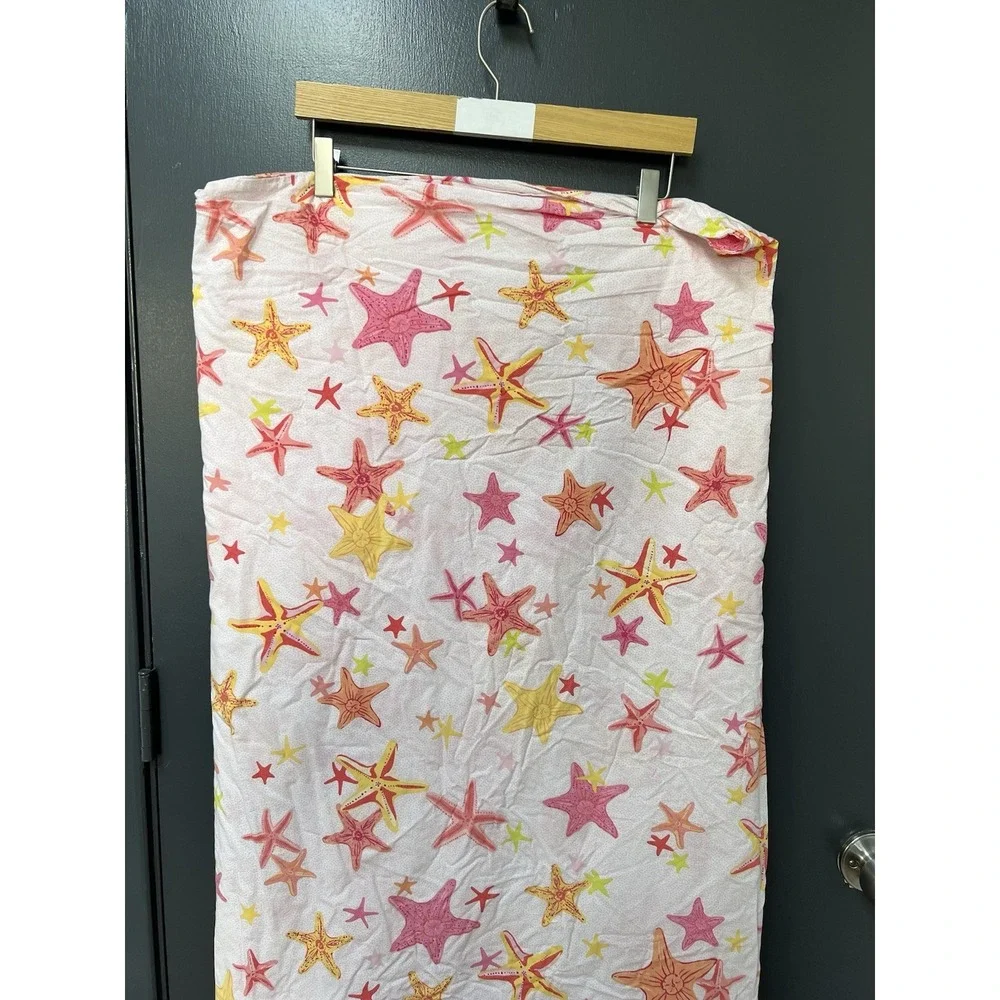 Pottery Barn Kids Bermuda Starfish Twin Duvet Cover, Flat & Fitted Sheet